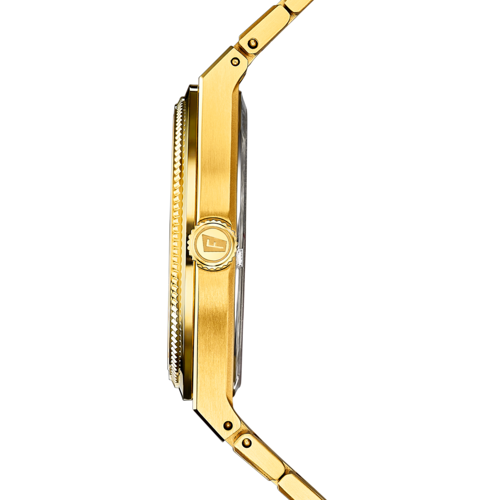 Orologio Festina Swiss Made da uomo placcato in PVD oro con bracciale in acciaio F20038/1