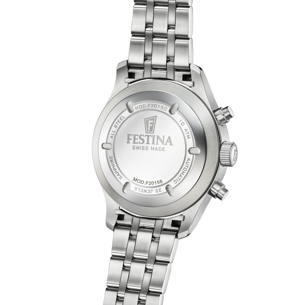 FESTINA SWISS MADE MEN'S BLACK WATCH F20158/1