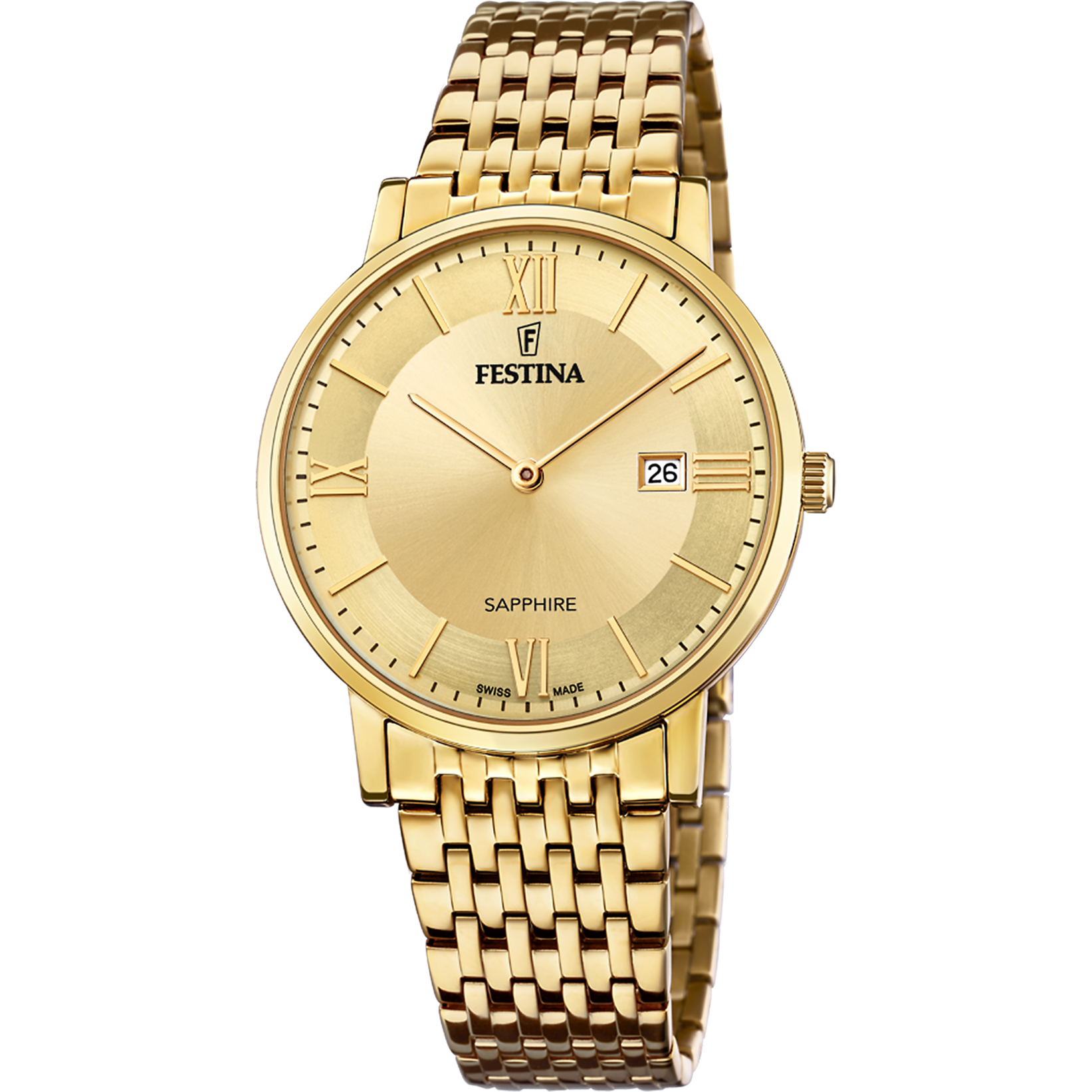 Montre festina homme or et online argent