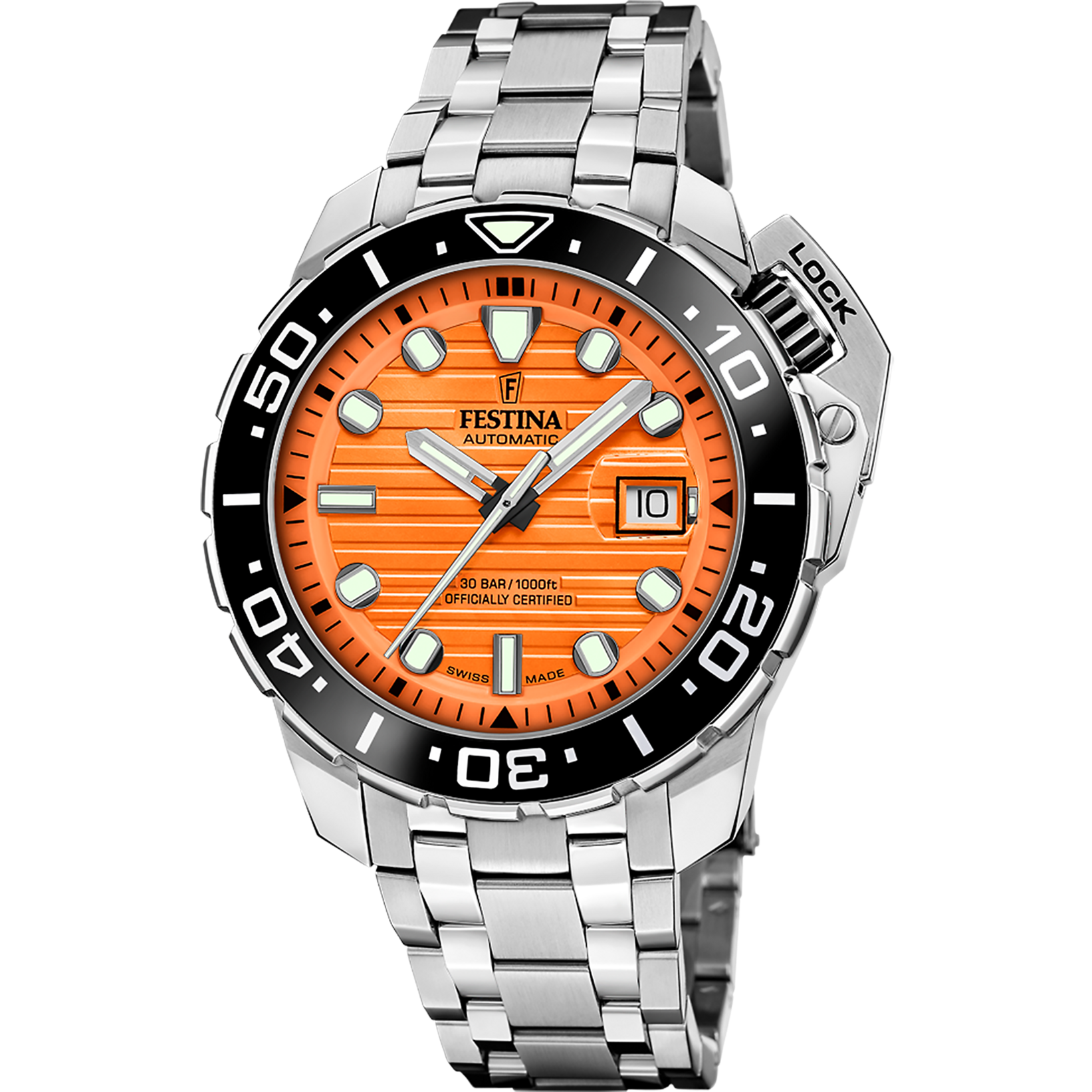 Festina swiss men's orange watch F20043/3