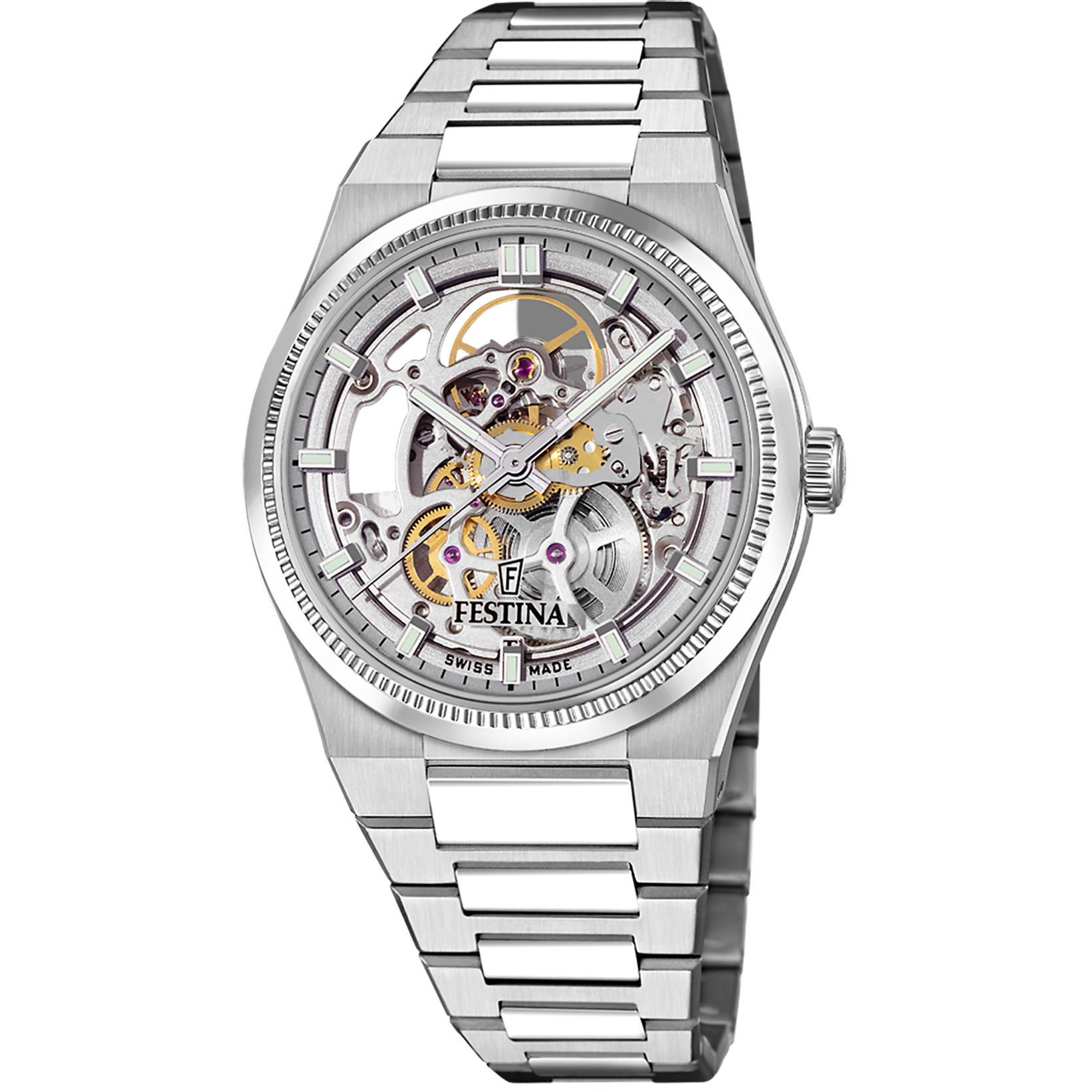Mécanisme Apparent Montre Squelette Femme Festina Festina Skeleton
