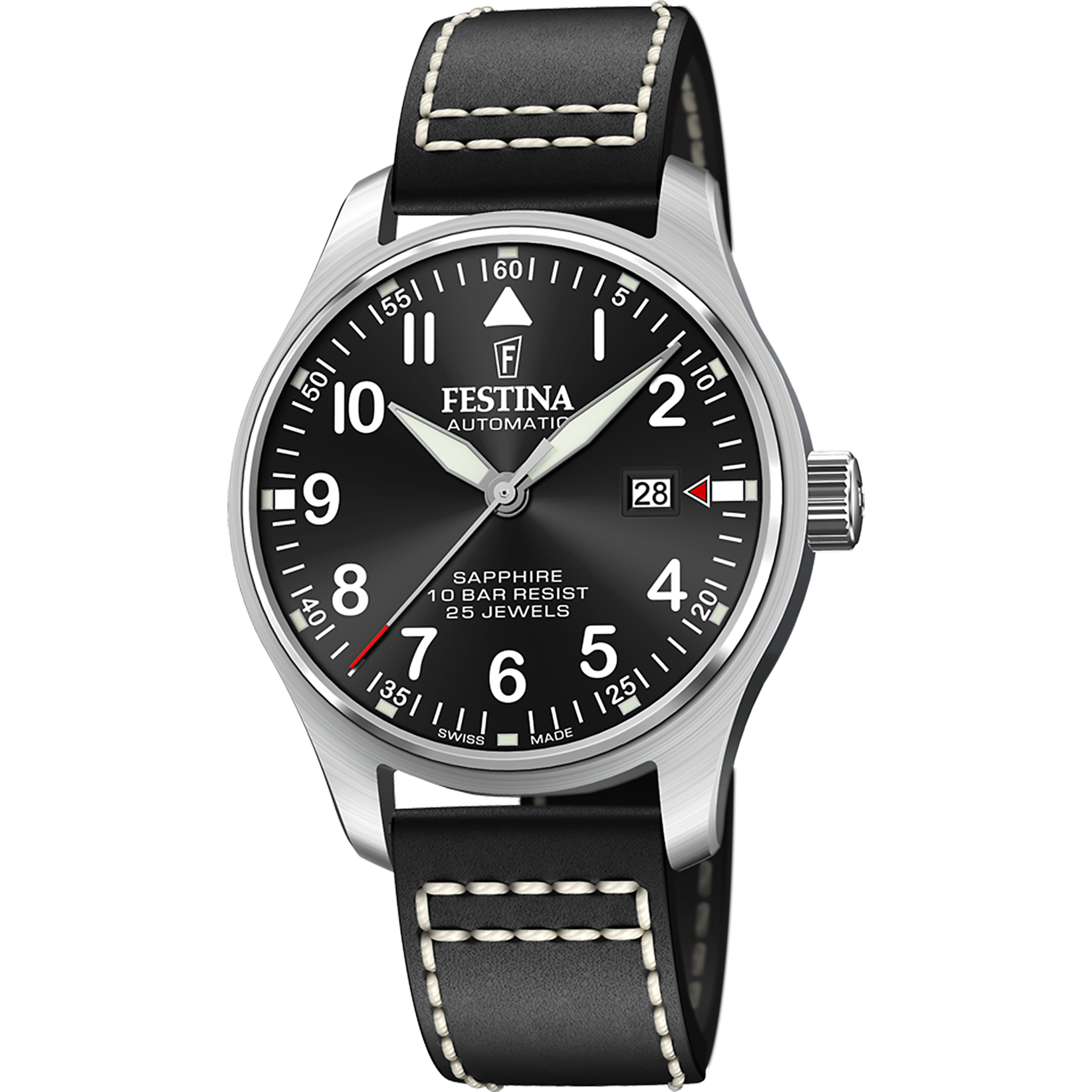 MALETIN PORTÁTIL FESTINA NEGRA FLB0151/A CLASSICS