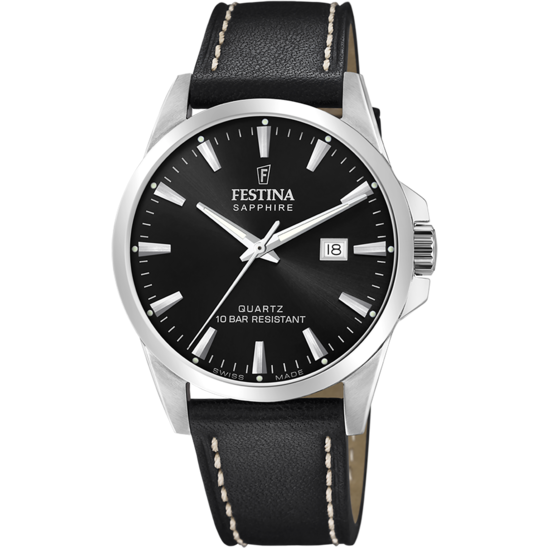 RELOJ DE HOMBRE FESTINA SWISS MADE F20025/4 CON ESFERA NEGRA