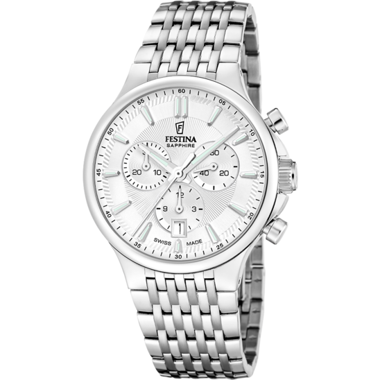 Reloj De Hombre Festina Swiss Made Chrono F20093/1