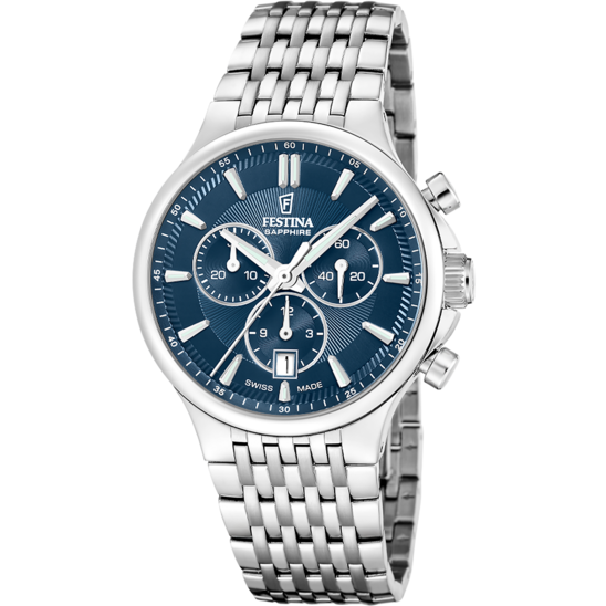 Reloj De Hombre Festina Swiss Made Chrono F20093/2