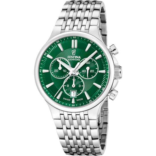 Reloj De Hombre Festina Swiss Made Chrono F20093/3