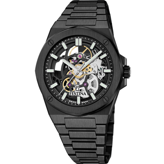 Reloj Festina Swiss Made Automatic F22014/1 Negro Hombre