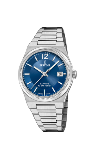 RELOJ FESTINA SWISS SWISS MADE F20035/4 AZUL CORREA DE ACERO INOXIDABLE 316L, MUJER