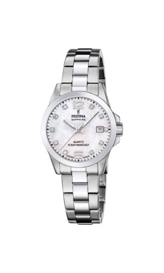 Lotus Analogue Quartz Watch 15151/A - White Dial, Silver Luminous Hands, Stainless Steel Bracelet, 10 ATM Waterproof - View #11