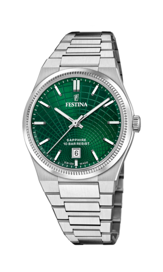 FESTINA SWISS MADE MEN'S GREEN WATCH F20051/5