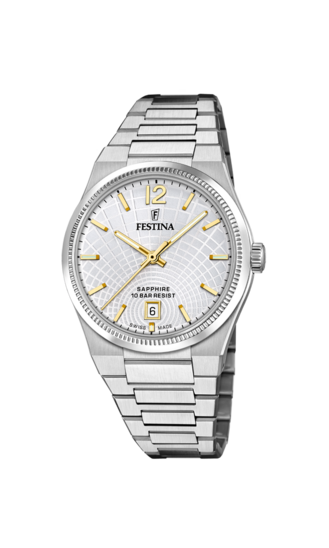 RELÓGIO FESTINA SWISS MADE F20052/2 PRATA CINZA MULHER