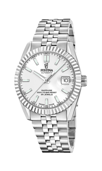 Orologio Festina Da Donna, Placcato Oro PVD, Cinturino In Pelle, Vetro Zaffiro, Impermeabile 50m, Modello F20017/2