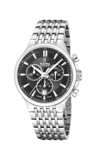 Reloj de hombre 18974/3 Chrono de caucho negro · LOTUS · El Corte Inglés