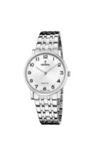 MONTRE FESTINA SWISS MADE ACIER CLASSIQUE F20047/1 BLANC, BRACELET D’ ACIER INOXYDABLE, FEMME