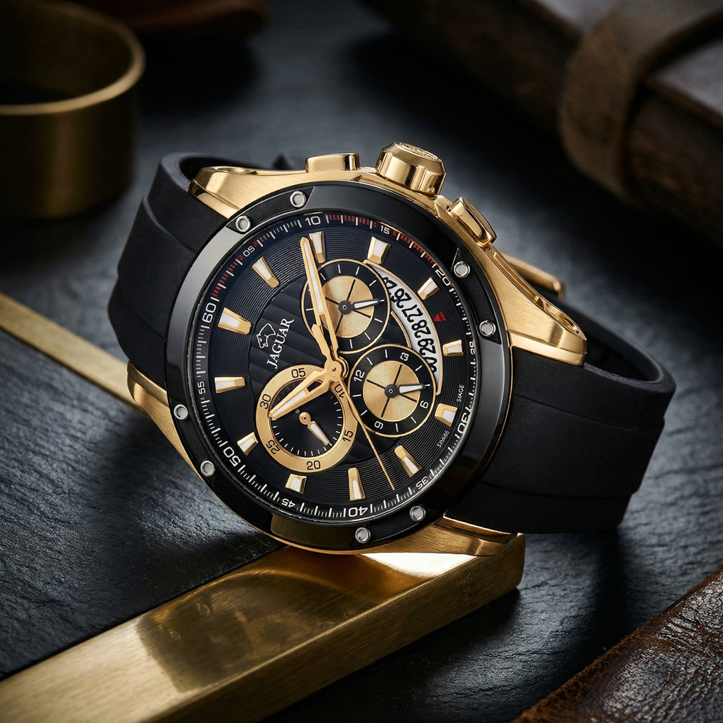 Jagard (9点セット) Reloj suizo de hombre Jaguar Special Edition negro J691/2