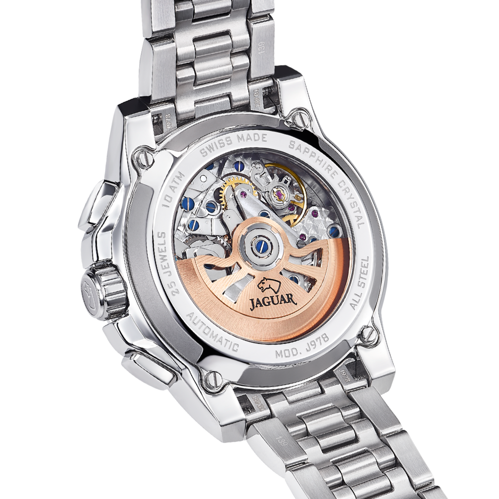 Silver men's watch Jaguar Le Chronographe J978/1