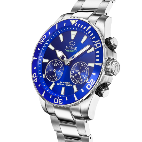 Blauw Heren zwitsers horloge JAGUAR CONNECTED MEN. J888/1