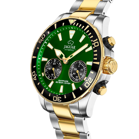 GROENE HEREN ZWITSERS HORLOGE JAGUAR CONNECTED MEN J889/3