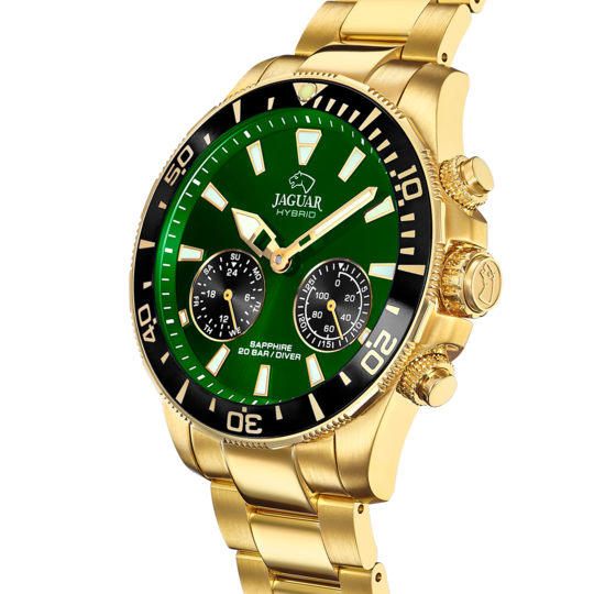 Groene Heren zwitsers horloge JAGUAR CONNECTED MEN. J899/1