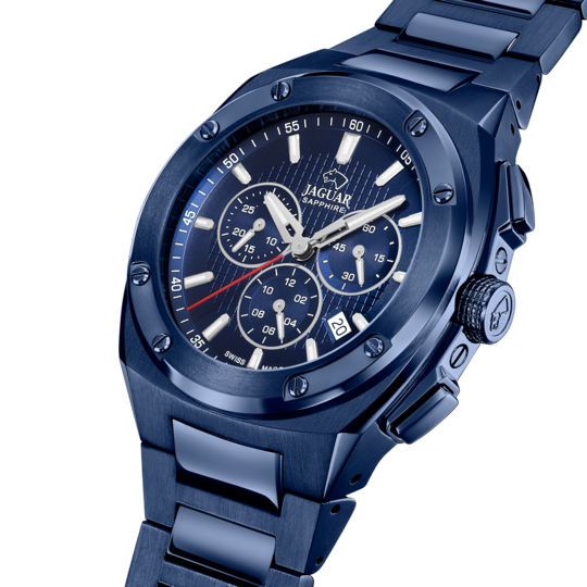 Blauw Heren zwitsers horloge JAGUAR EXECUTIVE. J991/1