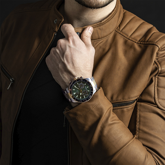 GROENE HEREN ZWITSERS HORLOGE JAGUAR CONNECTED MEN J889/3