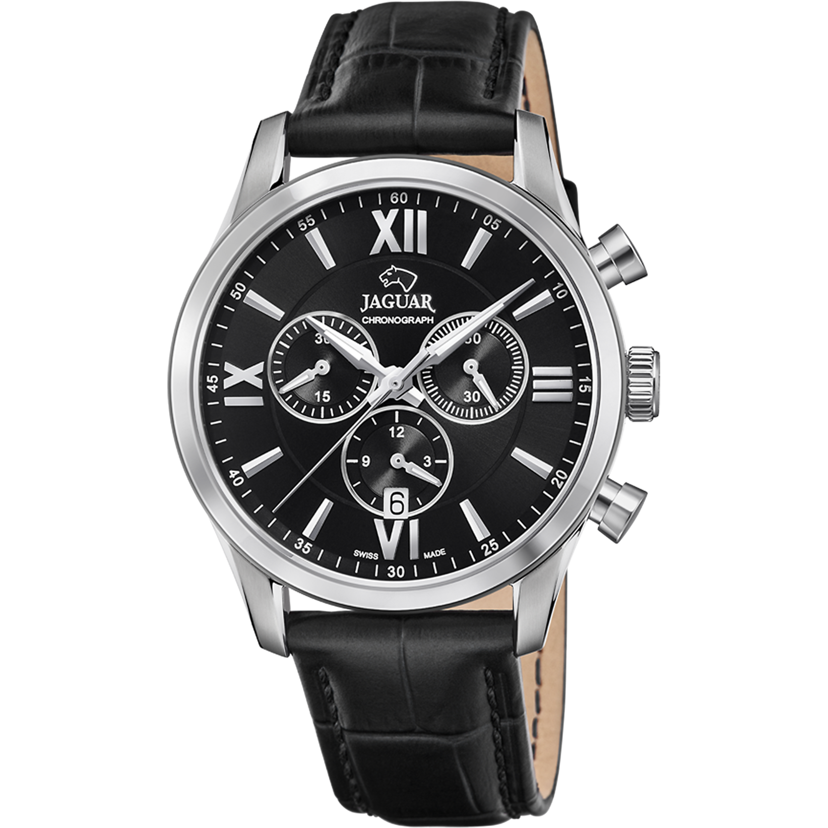 Reloj JAGUAR Hombre (Piel - Negro)