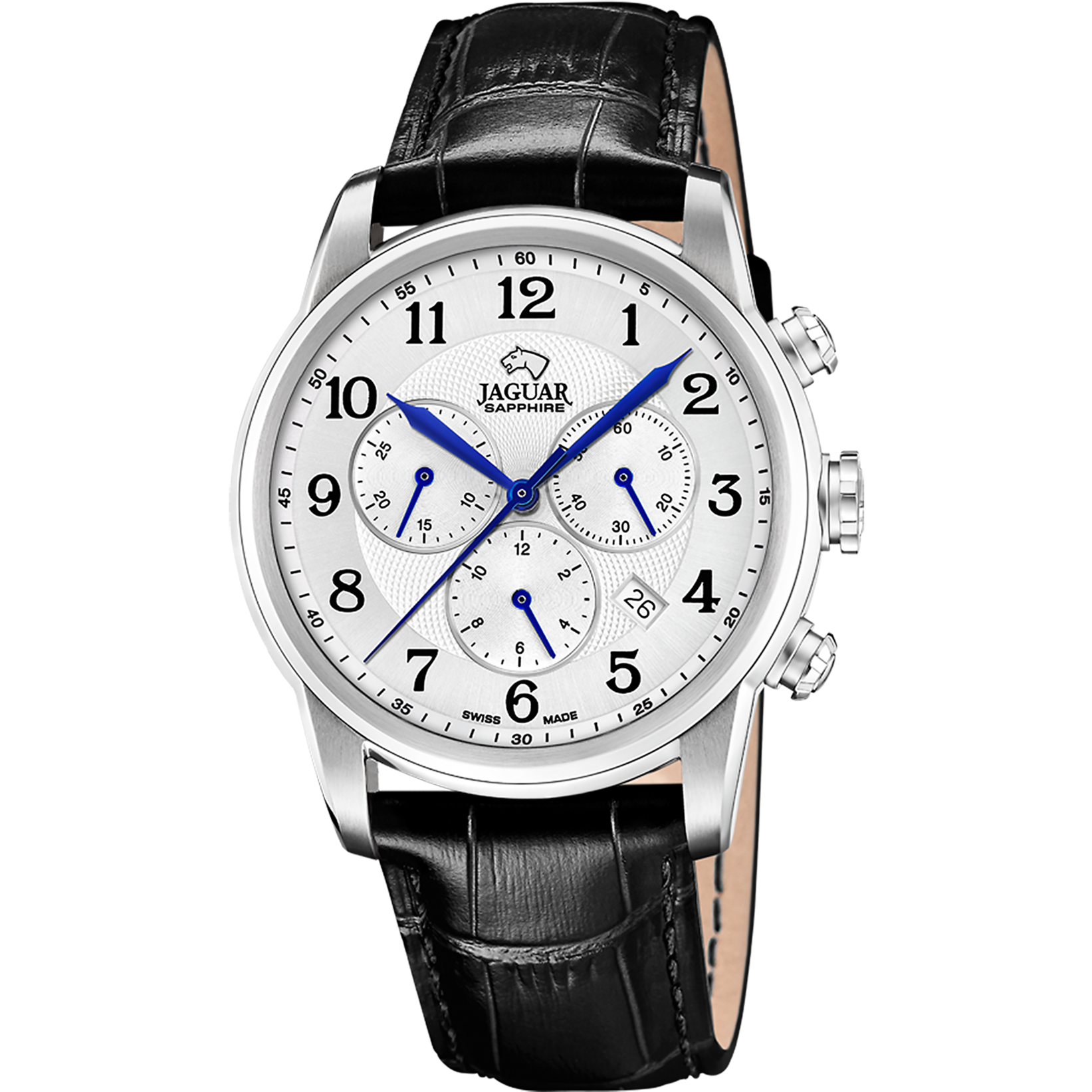 Silver men's watch Jaguar Acamar Chronographe J968/7