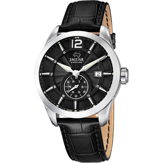 Zwarte Heren zwitsers horloge JAGUAR ACAMAR. J663/4