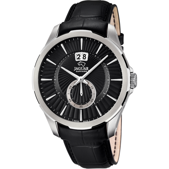 Zwarte Heren zwitsers horloge JAGUAR ACAMAR. J682/3