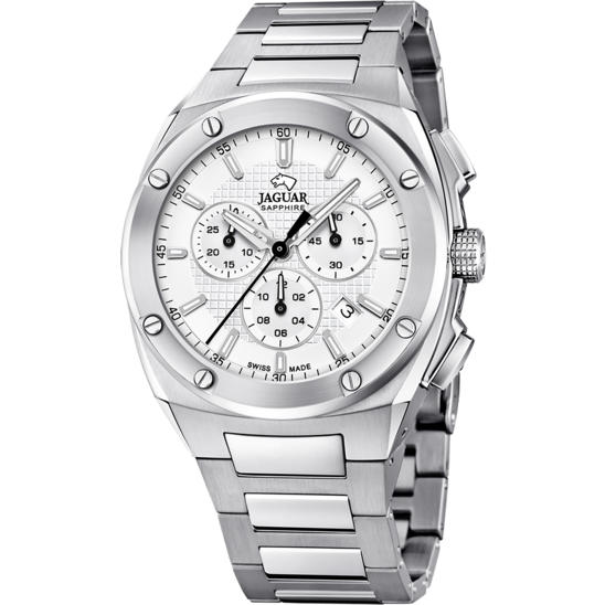 Reloj Jaguar Nueva I-size J805/e Plateado Correa De Acero Inoxidable, Hombre