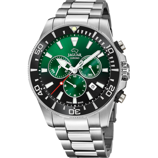 BLACK AND GREEN MEN'S WATCH JAGUAR EXECUTIVE PIONNIER J861/9