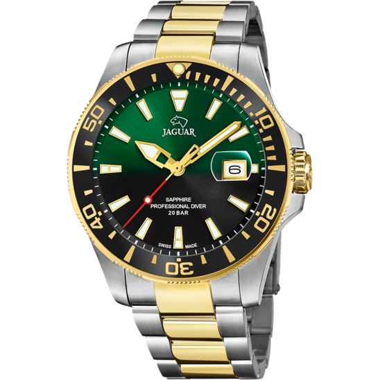 Reloj suizo de hombre JAGUAR PRO DIVER Verde J863/4
