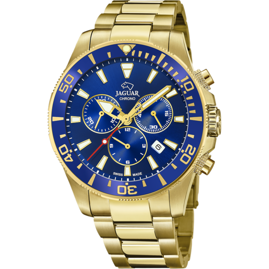 Blauw Heren zwitsers horloge JAGUAR EXECUTIVE. J864/2