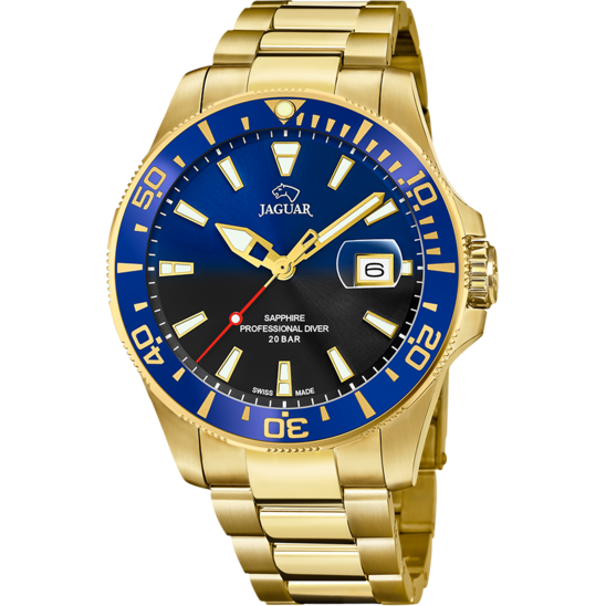 RELOJ SUIZO DE HOMBRE JAGUAR PRO DIVER AZUL J877 4