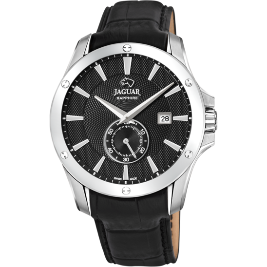 Zwarte Heren zwitsers horloge JAGUAR ACAMAR. J878/4