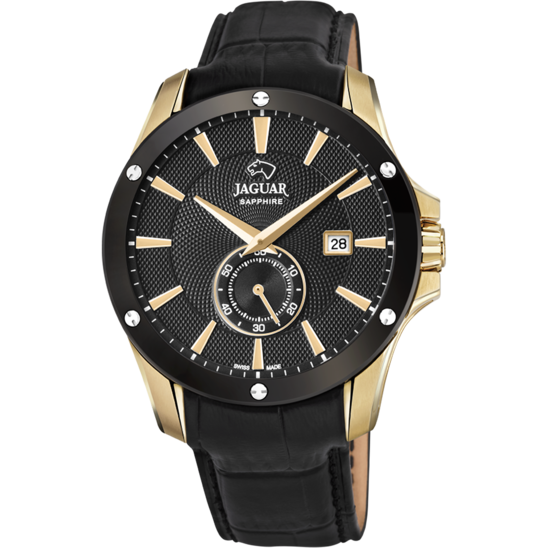 Zwarte Heren zwitsers horloge JAGUAR ACAMAR. J881/1