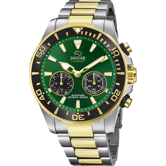 GROENE HEREN ZWITSERS HORLOGE JAGUAR CONNECTED MEN J889/3