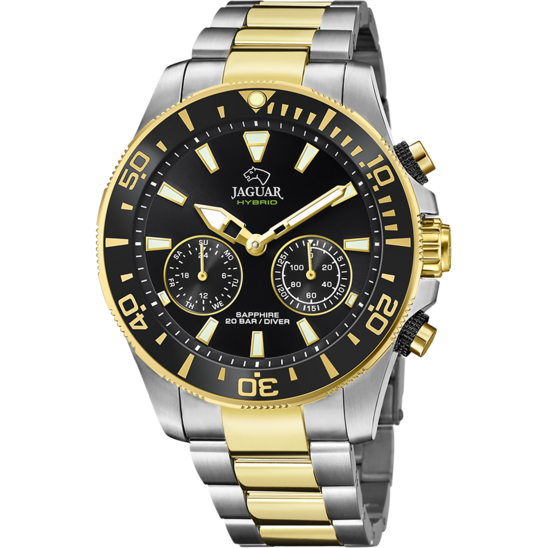 Reloj Jaguar Nueva I-size J889/b Negro Correa De Acero Inoxidable, Hombre