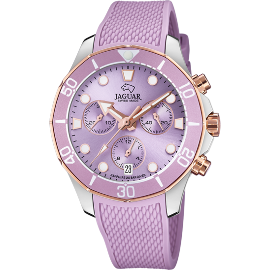 RELÓGIO FEMININO JAGUAR COUPLE DIVER DE COR ROXO J890/2