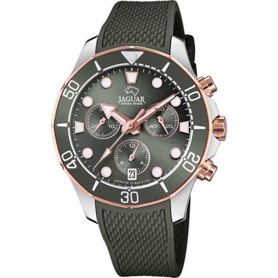 Groene Dames zwitsers horloge JAGUAR COUPLE DIVER. J890/3