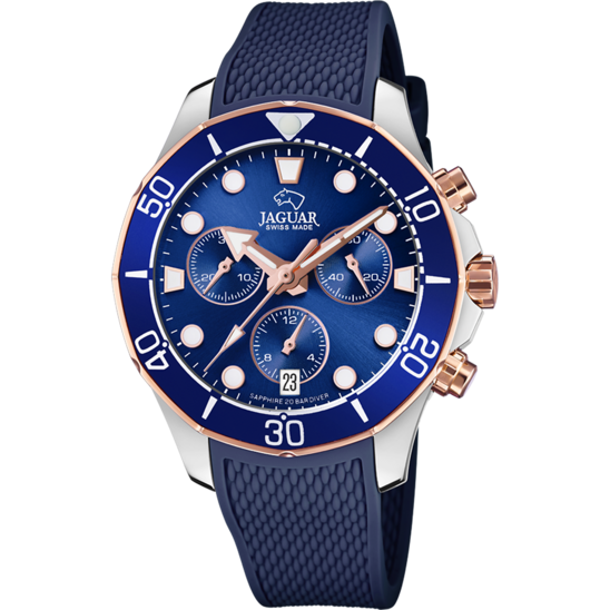 Blauw Dames zwitsers horloge JAGUAR COUPLE DIVER. J890/4