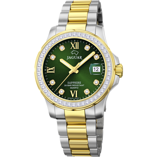 Relógio feminino JAGUAR WOMAN COLLECTION de cor verde. J893/3