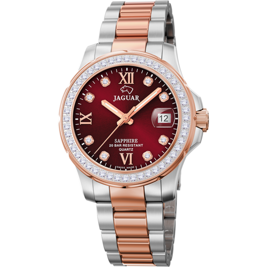 BURGUNDY WOMEN'S WATCH JAGUAR EXECUTIVE DAME J894/3