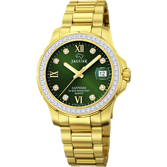 Relógio feminino JAGUAR WOMAN COLLECTION de cor verde. J895/2