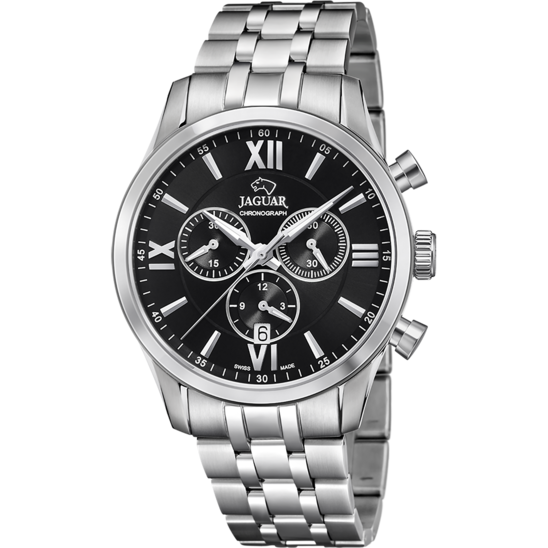 Zwarte Heren zwitsers horloge JAGUAR ACAMAR. J963/4