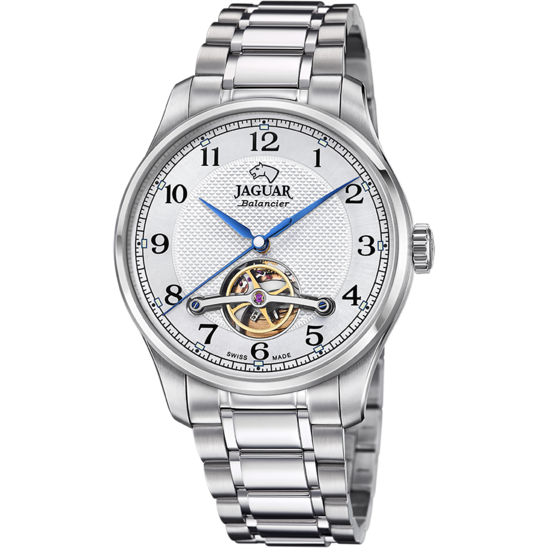 Reloj suizo de hombre JAGUAR AUTOMATIC BALANCIER Plateado J965/1