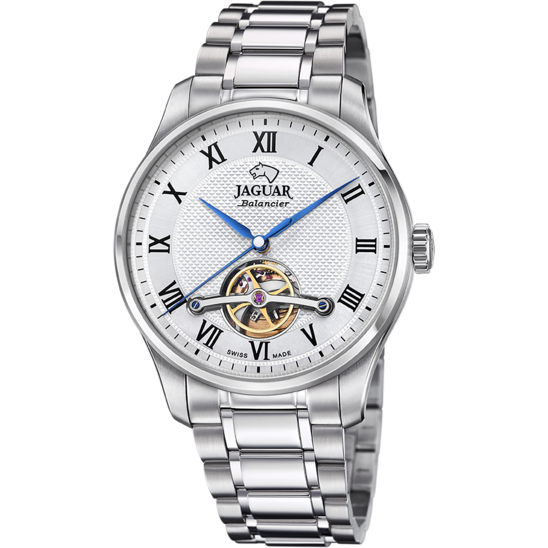 Relógio masculino JAGUAR AUTOMATIC COLLECTION de cor prateada. J965/2