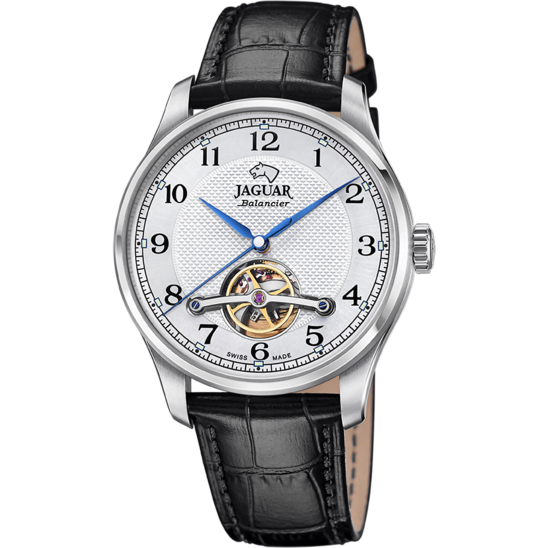 RELÓGIO MASCULINO JAGUAR AUTOMATIC BALANCIER DE COR PRATEADA J966/1