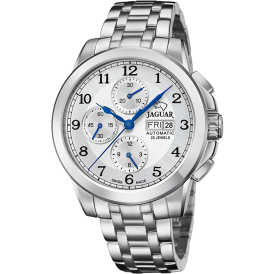 RELOJ SUIZO DE HOMBRE JAGUAR LE CHRONOGRAPHE PLATA J978/1