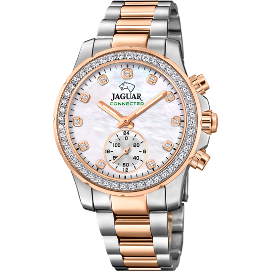 Pearlescent white Women's watch JAGUAR CONNECTED LADY. J981/1